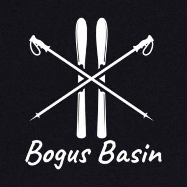 Bogus Basin Idaho Ski Skier Skiing Poles Winter Vacation by Ro Go Dan